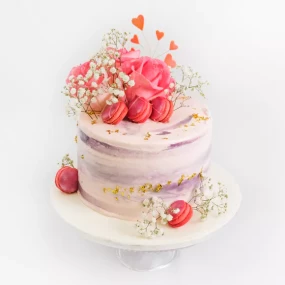 Marble Flower Cake 